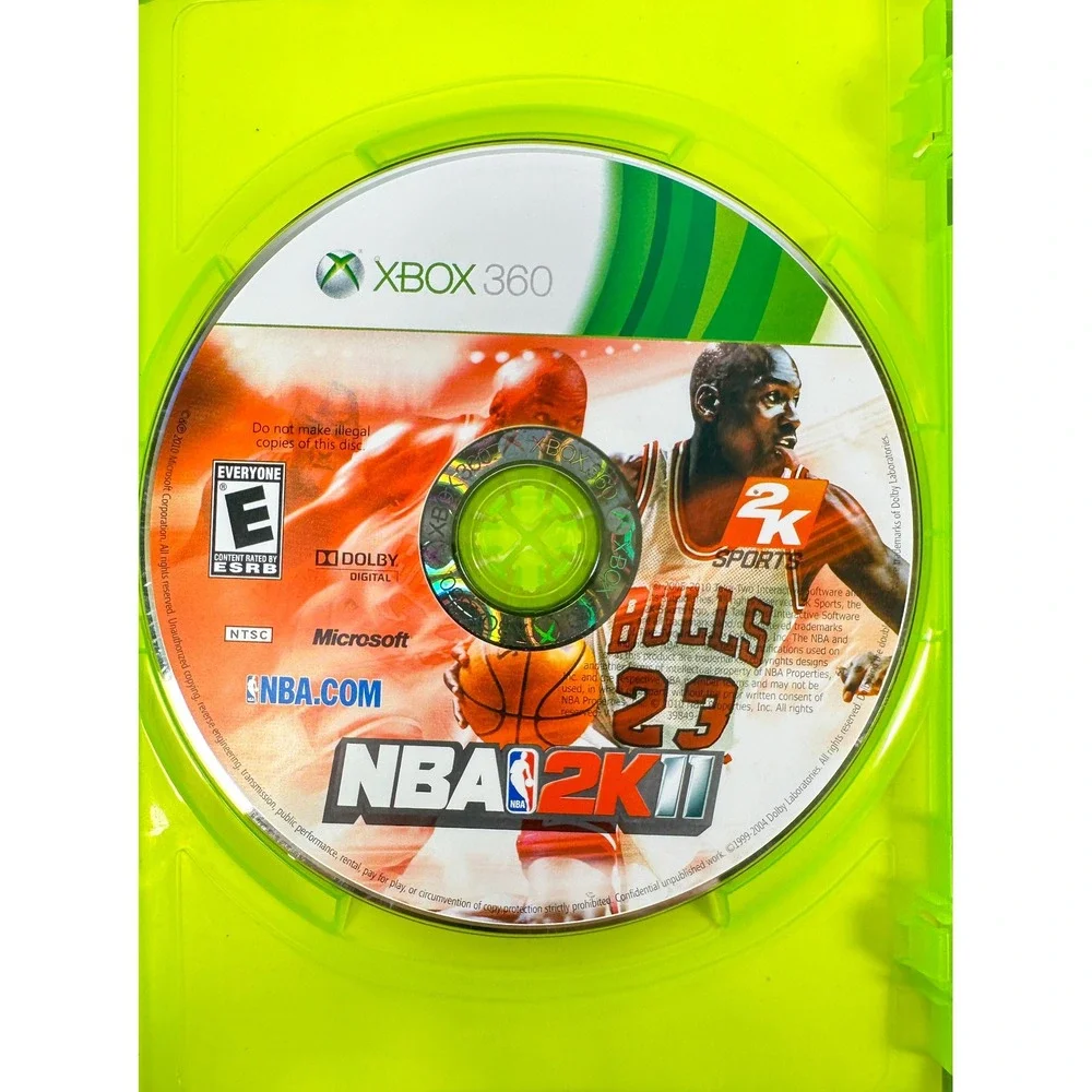 NBA 2K11 Xbox 360 CIB Michael Jordan Cover Art Manual SCRATCHED Disc Untested